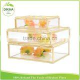 Wedding Vintage Container With Cover, Rose Gold, Old Rustic Meta Jewelry Photo Display Case, Storage Secret Aluminum Tin Box thumbnail-2