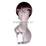 Wholesale New Stylish short straight hair remy brazilian human hair wig