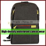 2015 NEW black waterproof outdoor backpack Canvas camera bag travel bag
