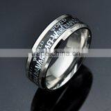 Factory Cheap Stainless Steel Sticker Ring Punk Wide Wedding Band for Men Jewelry thumbnail-4