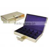 Chinese Factories Wholesale Custom High-grade PU Leather Jewelry Box, Fashion Beautiful Display Box