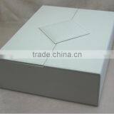 Wholesale Factory Custom Leather 2 Bottles of Red Wine Box, Beautiful White Gift Box