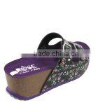 2015 Summer Leather Buckle Cork Outsole Ladies Fancy Sandal thumbnail-2