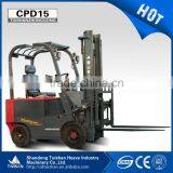 1500KG AC Motor Electric Mini Forklift Truck With Hydraulic Joystick Control