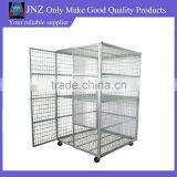 Metal Rolling Folding Wire Cart With for Sales thumbnail-1