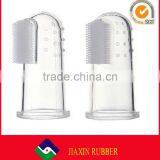 Food Grade Soft Silicone Baby Finger Tongue Cleaner Toothbrush Massager for Baby Kids Oral Health thumbnail-4