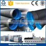 CE STANDARD HIGH PERFORMANCE BIG OUTPUT HDPE PVC DOUBLE LAYER CORRUGATED PIPE EXTRUSION LINE thumbnail-1