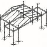 15*12*8 m durable truss system with roof and tent