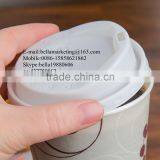 White/Black Plastic PS Paper Cup Lid, The Gourmet Lid Hot Cup Lid thumbnail-2