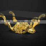 Imperial Noble Furniture Living Room Sofa, Luxury Wood Carved Three Seater Sofa With Gold Painted, British Royal Sofa Couch Set thumbnail-6