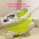 Vivinature Retractable Pole Rolling Spin Mop Two Wheels 360 Magic Two Mop Heads With Power Saving System thumbnail-4