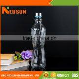 Large Capacity Drinking Glass Clear Water Bottle With Metal Screw Cap thumbnail-1