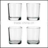 Haonai Wholesale Clear Glass Votive Candle Holders Wedding Christening Table Decor thumbnail-2