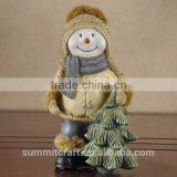 Set of 3 Christmas Table Decoration Resin Christmas Snowman Figurine thumbnail-2