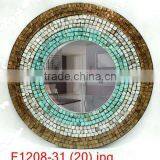 High Quality Best Selling Decorative MOP Round Wall Mirror thumbnail-1