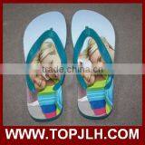 Factory Hot Sell DIY Personalized Sublimation Blank Rubber Flip Flops thumbnail-3
