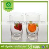 Fruit Decorated Drinking Glass Tumblers thumbnail-1