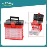 New design multi compartments portable mechanic us general plastic tool box