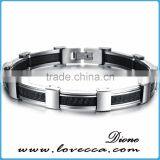 Jewelry Handmade PU Braided Leather Handcuff Charm Bracelet For Men thumbnail-5