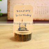 Wooden Stake Round Photo Clip thumbnail-2