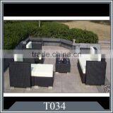 PE Rattan Outdoor Furniture Aluminum Frame Sofa Set thumbnail-1