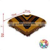 Tight Cuff Dolman Sleeve Sweater Shirts Brown Top Ladies Shawl thumbnail-5