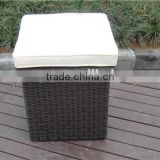 Outdoor Furniture Waterproof Rattan Storage Boxs With Cushion