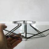 Stained Glass Ship Home Decor Vase Origami Boat Glass 3D Sculpture Terrarium thumbnail-2