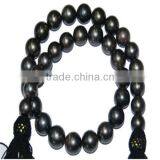 Wholesale 9-10mm Black Baroque Tahitian Pearl Strand thumbnail-1
