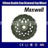 180mm Double Row Diamond Cup Wheel