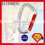 25KN D Type Straight Gate Aluminum Carabiner For Mountain Climbing thumbnail-3