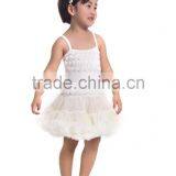 2017 Wholesale Rosette Flower Girls Harness Tutu Dress Baby Party Wear thumbnail-4