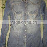 lady's denim shirt 22