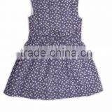Organic Cotton Floweral Print Girl's Sleeveless Summer Dress thumbnail-4