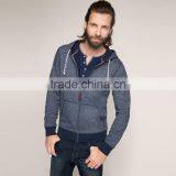 2016 Custom Men Zip up Solid Color Hoodies