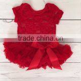 Baby Girl 1st birthday lace tutu bodysuit tutu outfit-newborn tutu dress