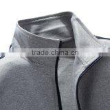 High Quality Mens Gym Fitness Wear Zip Front New Back Design Hoodies Plain Trainning Tracksuit thumbnail-2
