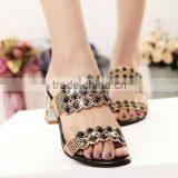 Zm50103b Summer Women Hot Sell Kitten Heel Shoes Comfortable Ladies Shoes Sandal thumbnail-3