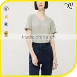 2017 Wholesale Women Clothing v Neck Tshirts Blank t Shirts thumbnail-1