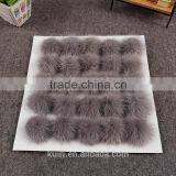 Wholesale New 8 CM Colorful Mink Fur Ball/Rex Rabbit Fur Pom Poms For Key Chain thumbnail-3