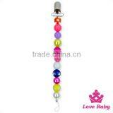 8NZ441-2 Lovebaby Wholesale Wholesale Baby Colorful Plastic Pearl Design Pacifier Clip Mental Holder Teether Holder Baby Feeding thumbnail-6