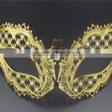 Metal Italy Venetian Mask Masquerade Rhinestones Filigree Vampire Diaries thumbnail-1