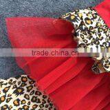 2016 New Baby Girls Spring Outfit Suit Red Leopard Top Kids Clothes With Matching Accessories thumbnail-3