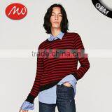 2017 Men Creative Youthful Pullover Stripe Woollen Sweaters for Custom Wholesale thumbnail-1
