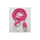 1.2M Pink USB A Type To Ipod 30Pin Connector High Speed Cable for IPhone 4S/4/3S/3G