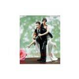 Sell Playful Football Wedding Couple Figurine thumbnail-1