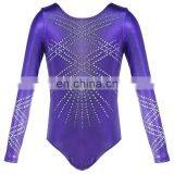 NT16097 Long Sleeve Rhinestones Leotards for Girls. Gymnastics Leotards. Costumes Dress for Girls thumbnail-2