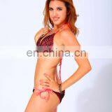 MissAdola Illusion Two Pieces Digital Print Swimsuit Brazilian Bikini ,sexy Micro Bikini , Woman Swimwear (REF-01) thumbnail-1