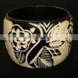 Wide Horn Bangle/ Wide Beautifully Crafted Horn Bangle thumbnail-1