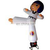 Customized Inflatable Karate Cartoon, Inflatable Taekwondo Boy With Logo For Advertising,Club Event thumbnail-1